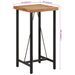 Table de bar 55x55x107 cm bois massif d'acacia et fer - Photo n°8