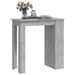 Table de bar à étagère de rangement Gris béton 102x50x103,5 cm - Photo n°4