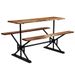 Table de bar avec bancs Bois massif d'acacia 180 x 50 x 107 cm - Photo n°1