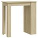 Table de bar avec rangement Chêne sonoma 102x50x103,5 cm - Photo n°1