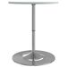 Table de bar blanc 60x60x90cm bois d'ingénierie et acier chromé - Photo n°6