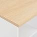 Table de bar Blanc et chêne Sonoma 60x60x110 cm - Photo n°2
