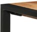 Table de bar bois massif clair et pieds métal noir Janna 110 cm - Photo n°4