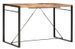 Table de bar bois massif clair et pieds métal noir Janna 180 cm - Photo n°1