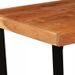 Table de bar bois massif foncé et pieds métal noir Areen 60 cm - Photo n°5