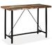 Table de bar bois reconditionné et pieds acier noir Unik 150 - Photo n°2