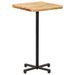 Table de bar Carrée 60x60x110 cm Bois de manguier brut - Photo n°1