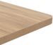 Table de bar carrée bois clair et pied métal blanc Kalas 60 cm - Photo n°3