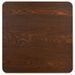 Table de bar carrée bois foncé et pied métal noir Kalas 60 cm - Photo n°4