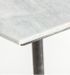 Table de bar carrée marbre blanc et pieds métal noir et doré Sacha - Photo n°3