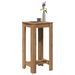 Table de bar chêne artisanal 51x50x103,5 cm bois d'ingénierie - Photo n°1