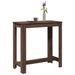 Table de bar chêne marron 102x50x103,5 cm bois d'ingénierie - Photo n°1