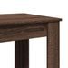 Table de bar chêne marron 102x50x103,5 cm bois d'ingénierie - Photo n°7