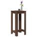 Table de bar chêne marron 51x50x103,5 cm bois d'ingénierie - Photo n°1