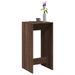 Table de bar chêne marron 51x50x103,5 cm bois d'ingénierie - Photo n°1