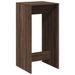 Table de bar chêne marron 51x50x103,5 cm bois d'ingénierie - Photo n°2