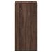 Table de bar chêne marron 51x50x103,5 cm bois d'ingénierie - Photo n°5