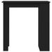 Table de bar et rangement Noir 102x50x103,5cm Bois d'ingénierie - Photo n°5