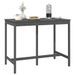 Table de bar Gris 140x80x110 cm Bois massif de pin - Photo n°6