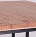 Table de bar mahogany massif clair et pieds métal noir Saxxo - Photo n°3