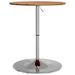 Table de bar marron clair Ø60x89,5 cm bois massif de chêne - Photo n°2