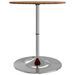 Table de bar marron clair Ø60x89,5 cm bois massif de chêne - Photo n°6