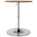 Table de bar marron clair Ø60x89,5 cm bois massif de chêne - Photo n°7