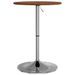 Table de bar marron foncé Ø50x89,5 cm bois massif de chêne - Photo n°2