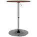 Table de bar marron foncé Ø50x89,5 cm bois massif de chêne - Photo n°5