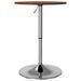 Table de bar marron foncé Ø50x89,5 cm bois massif de chêne - Photo n°7