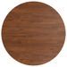 Table de bar marron foncé Ø50x89,5 cm bois massif de chêne - Photo n°9