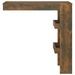 Table de bar murale Chêne fumé 102x45x103,5cm Bois d'ingénierie - Photo n°3
