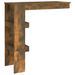 Table de bar murale Chêne fumé 102x45x103,5cm Bois d'ingénierie - Photo n°5