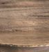 Table de bar orme massif recyclé foncé et pieds métal noir Buck D 60 cm - Photo n°2