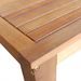Table de bar rectangulaire bois d'acacia massif et 4 tabourets naturel Zeni - Photo n°4