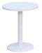 Table de bar ronde bois blanc et pied acier blanc Snooka 60 cm - Photo n°1