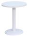 Table de bar ronde bois blanc et pied acier blanc Snooka 60 cm - Photo n°1