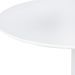 Table de bar ronde bois blanc et pieds acier blanc Cooky 80 cm - Photo n°3