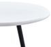 Table de bar ronde bois blanc et pieds métal noir Akira D 60 cm - Photo n°3