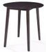 Table de bar ronde bois et pieds sesham massif marron Pisis D 90 cm - Photo n°1