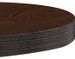 Table de bar ronde bois foncé et pieds métal noir Beth D 40 cm - Photo n°3