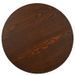 Table de bar ronde bois foncé et pieds métal noir Beth D 50 cm - Photo n°2