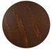 Table de bar ronde bois foncé et pieds métal noir Beth D 80 cm - Photo n°2