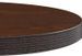 Table de bar ronde bois foncé et pieds métal noir Beth D 80 cm - Photo n°3