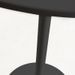 Table haute de bar ronde bois noir et pieds acier noir Tulipa 60 cm - Photo n°4