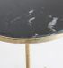 Table de bar ronde marbre noir et métal doré Anato H 61 cm - Photo n°2