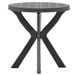 Table de bar ronde plastique anthracite Bouka - Photo n°1