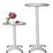 Table de bar ronde pour restaurant hauteur réglable en alu Master premium Ø60 cm – Intérieur et extérieur - Photo n°1