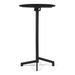 Table de bar ronde réglable acier noir mate Snook 60 cm - Photo n°1