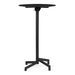 Table de bar ronde réglable acier noir mate Snook 60 cm - Photo n°2